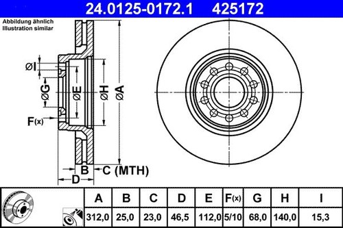 Brake disc ate - brake,