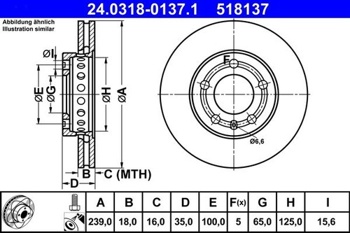 Brake disc ate - disc,