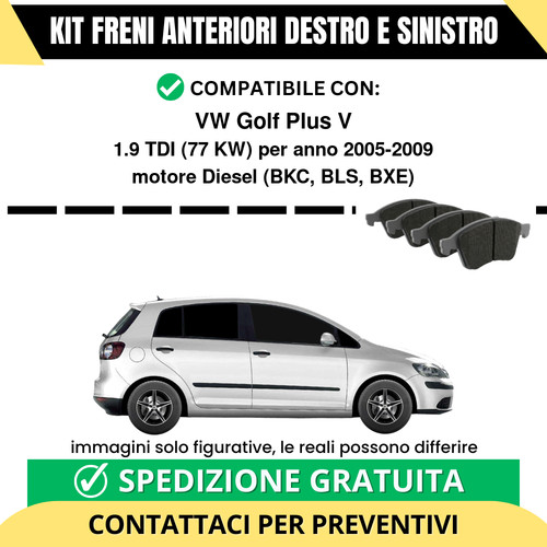 Pastiglie freno anteriori per - pastiglie,